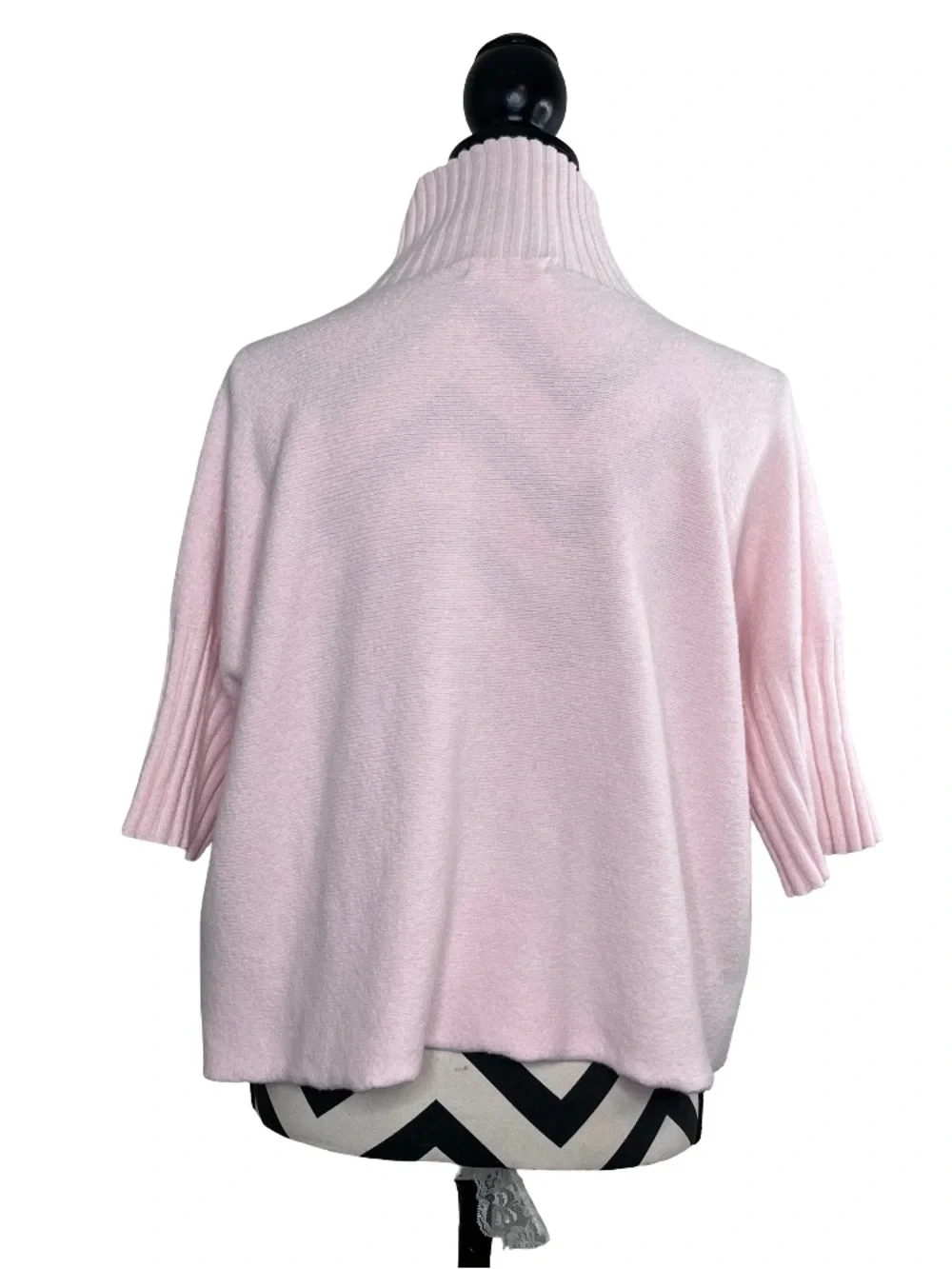 Alexandre Laurent Paris Sz M Light Pink Oversized Short-Sleeve Sweater
